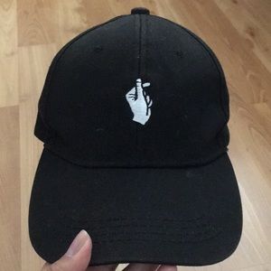 Heart Hand Black Hat